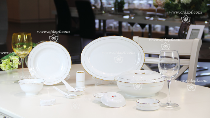 56头中餐具--金镶玉
